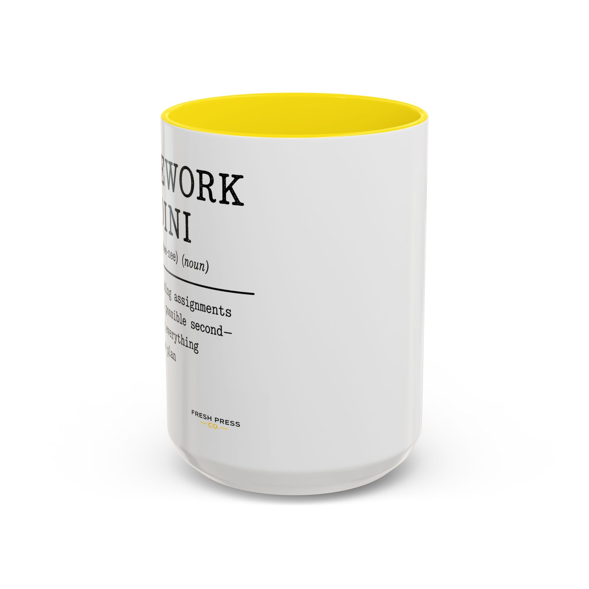 "Homework Houdini" Coffee Mug — Accent Mug