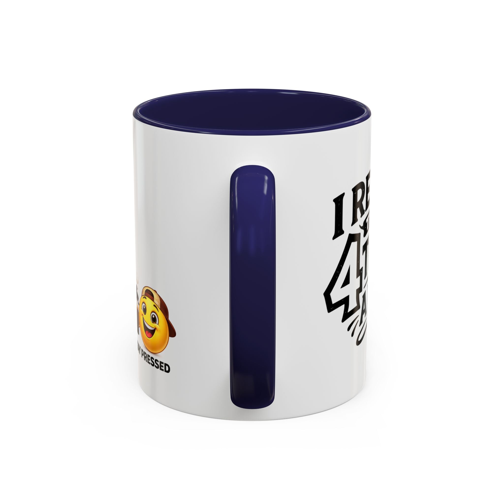 "I Reheat This Four Times A Day" Coffee Mug — Fun Espresso Emoji Accent Mug (11/15oz)