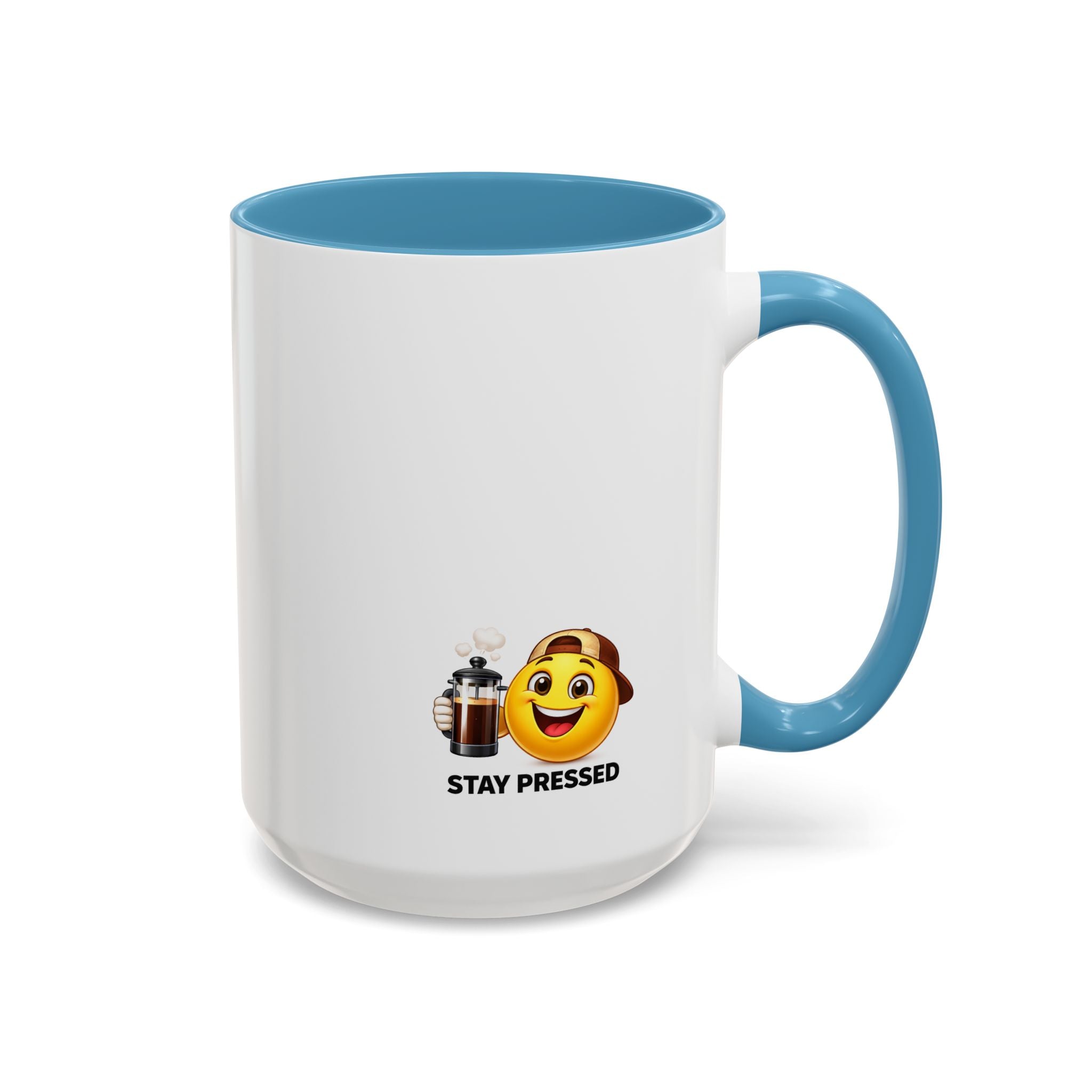 "I Reheat This Four Times A Day" Coffee Mug — Fun Espresso Emoji Accent Mug (11/15oz)