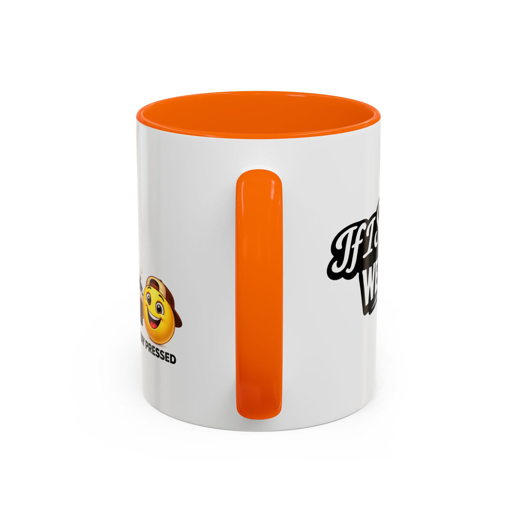 "If I Spill This We All Cry" Coffee Mug — Funny Espresso Emoji Accent Mug (11/15oz)