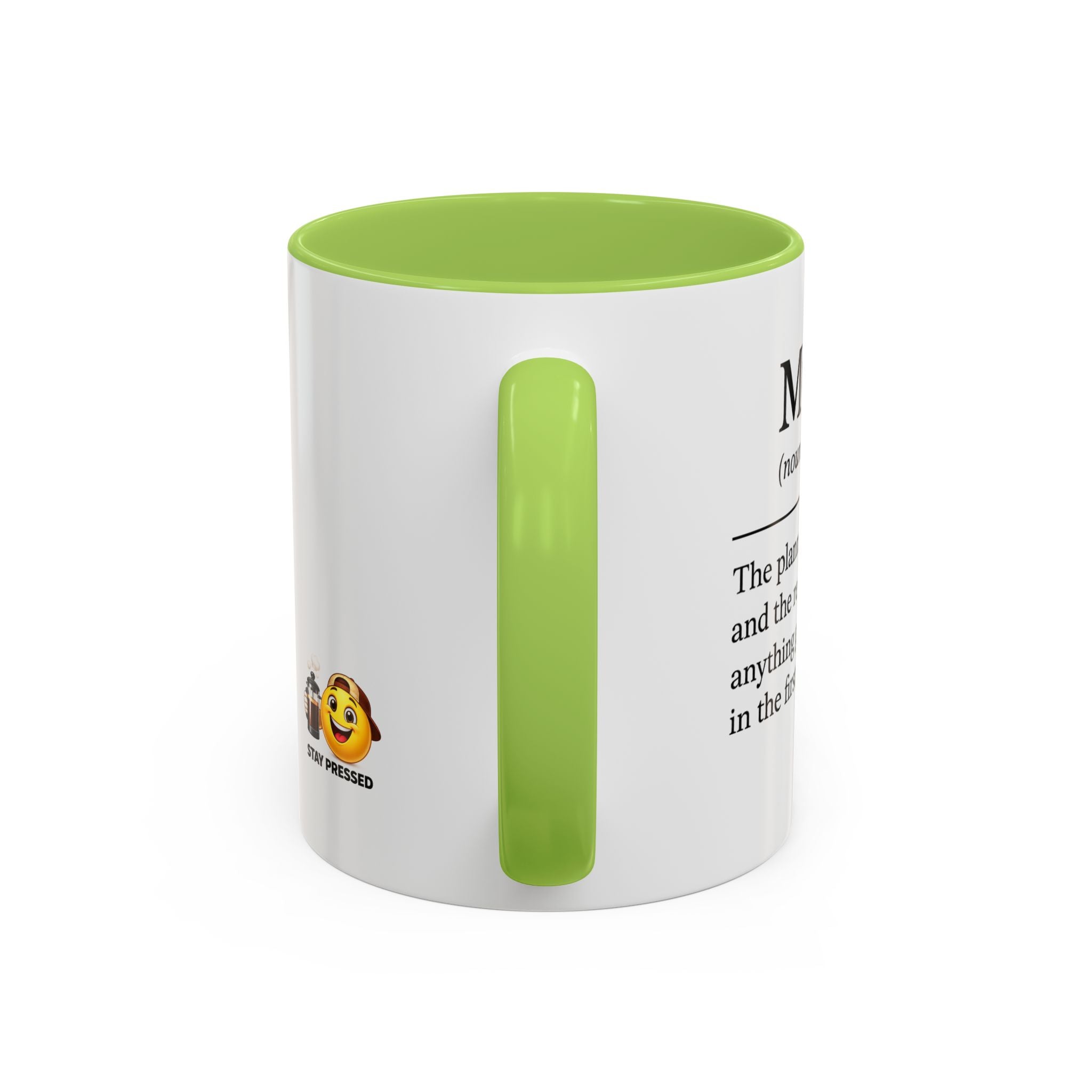 "Mom" Coffee Mug - Accent Mug (11/15oz)