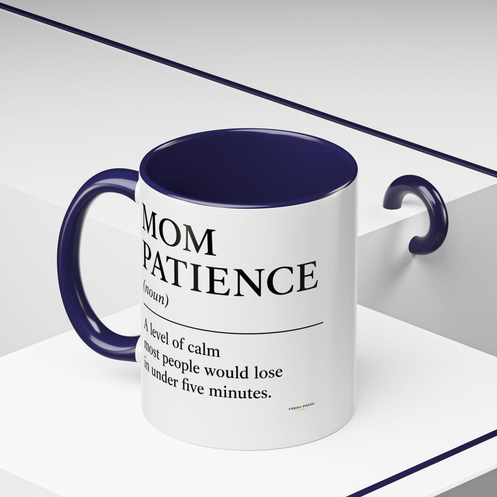 Stay Pressed Coffee Mug — Funny Espresso Emoji Accent Ceramic Mug (11/15oz)