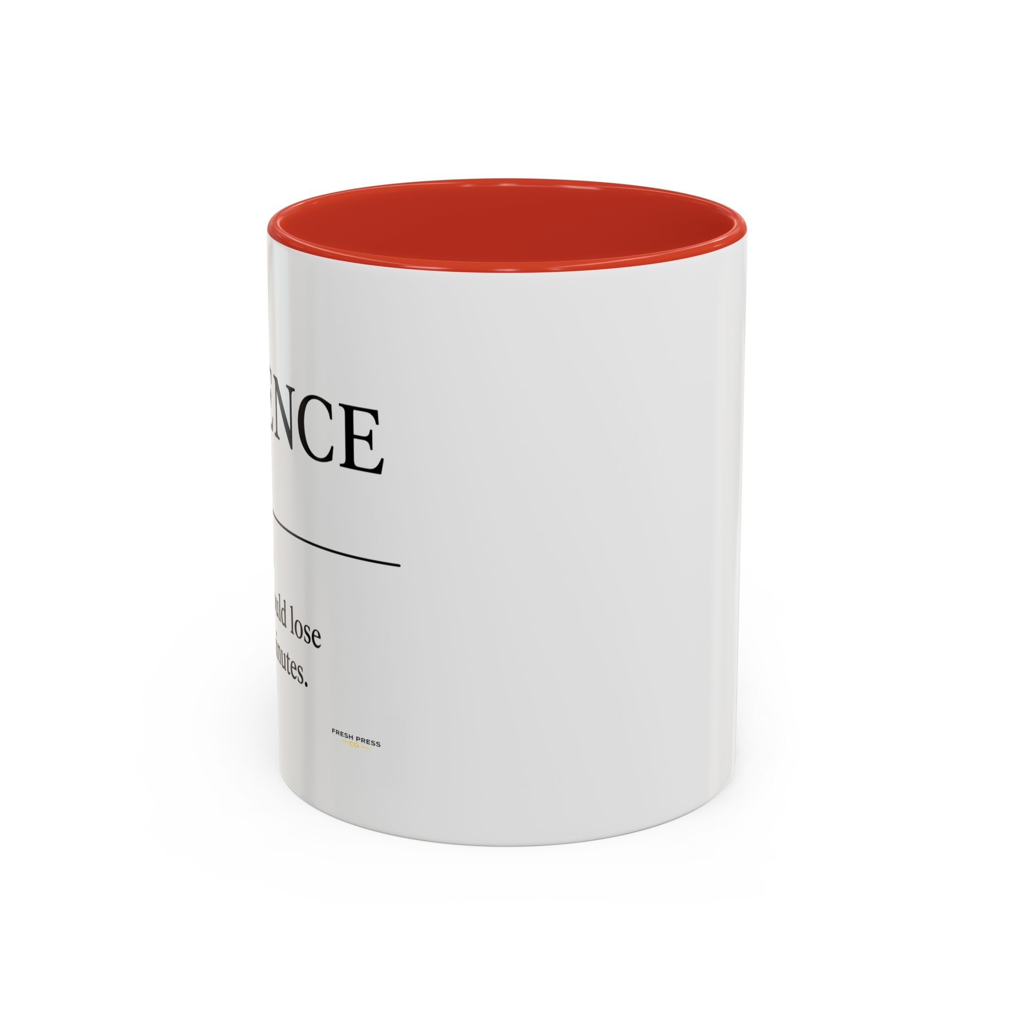 Stay Pressed Coffee Mug — Funny Espresso Emoji Accent Ceramic Mug (11/15oz)