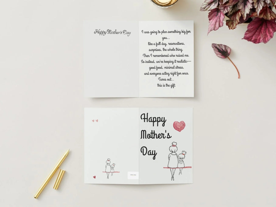 Funny Mother’s Day Card (Digital Download) – This Is The Gift (Folded Card)