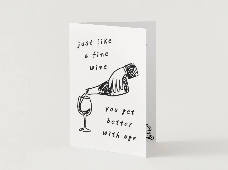 Funny Birthday Card (Digital Download) – My Presence Is the Gift (Folded Card)